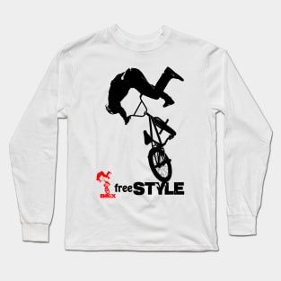 bmx silhouette Long Sleeve T-Shirt